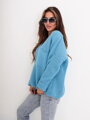 Sweatshirt mit Tasche SW209-24 blau