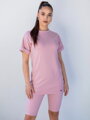 Langes T-Shirt für Damen VSB CASANDRA rosa