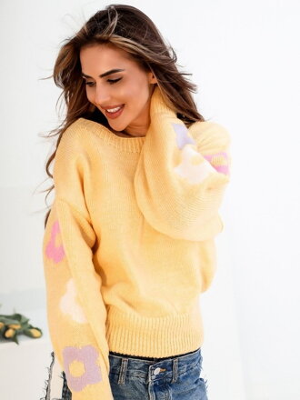 Pullover für Damen SPRING SW212-24 gelb