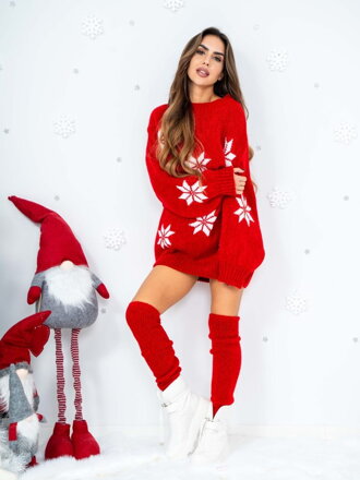 Damen Pullover SUK-DZ23-23 mit Weihnachtsmotiv 