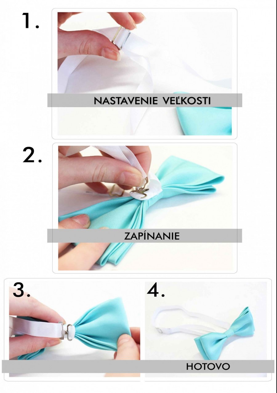 Instrukcja zapinania motýlika