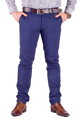 Slim Herrenhosen 48-3 in marineblau