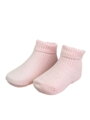 Dievčenské ponožky s prešitím ružové 
