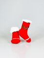 Ponožky pre babätká MERRY CHRISTMAS červené L024