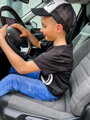 Čierne chlapčenské tričko s potlačou 