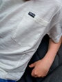 Jednofarebné tričko s krátkym rukávom biele