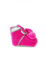 Mädchen Krabbelschuhe Katze zyklamenrosa