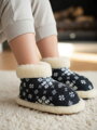 Kinderhausschuhe Modell 48 graue Schneeflocke