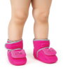 Mädchen Krabbelschuhe Katze zyklamenrosa