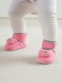 Mädchen Krabbelschuhe Katze rosa