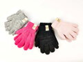 Detské pletené rukavice v tmavo-šedej farbe