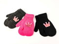 Handschuhe mit einer KRONE in Schwarz