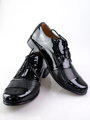 Jungen Partei Lederschuhe 156B schwarz lackiert