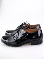 Jungen Partei Lederschuhe 156B schwarz lackiert