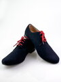 Festliche Jungen Halbschuhe 99A blau matt