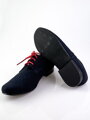 Festliche Jungen Halbschuhe 99A blau matt