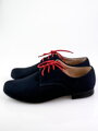 Festliche Jungen Halbschuhe 99A blau matt