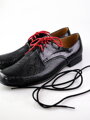Festliche Jungen Halbschuhe 99A schwarz lackiert