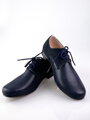 Jungen-Kinder-Social-Lederschuhe 99A blaues Nubuk-Muster