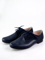 Jungen-Kinder-Social-Lederschuhe 99A blaues Nubuk-Muster