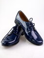 Junge Kinder Lederschuhe Partei 99 L blau