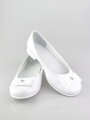Mädchenschuhe für die 1. Heilige Kommunion weiß 122