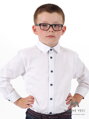 VERSABE Kinderhemd für Jungs VS-PK-1709-B weiß