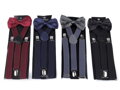 Jungen Set aus Hosenträger und Fliege 650360 Dunkelblau