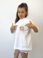 Weißes Mädchen-T-Shirt VSB CAPYBARA