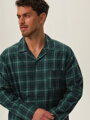 Baumwollhemd 41922 grüner Pyjama