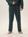 Baumwollhemd 41922 grüner Pyjama