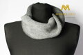 Herren Set Mütze + Halsbinde dunkelgrau Alex 07