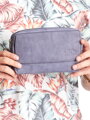 Herren Leder ETUE Tasche 317-TGH NAVY blau