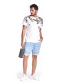 Herren Leder ETUE Tasche 317-TGH NAVY blau