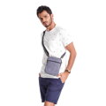 Herren Leder Crossbody-Tasche 1115-TGH navy