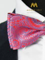 Herren Fliege mit Einstecktuch Modell 10 orange Paisley