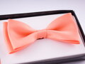 Herren Fliege mit Einstecktuch Modell 31 orange