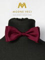 Herren Fliege mit Einstecktuch Modell 30 bordo
