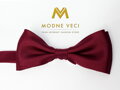 Herren Fliege mit Einstecktuch Modell 30 bordo