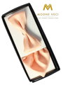 Herren Fliege mit Einstecktuch pfirsich-orange