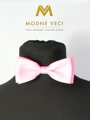 Herren Fliege mit Einstecktuch baby-rosa