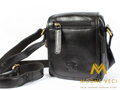 Praktische Ledertasche für Männer aus echtem Leder Wilde CBH-5047 schwarz