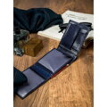 Herren Leder-Geldbörse Rovicky 323-RBA-D/7023 blau-rot
