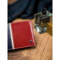 Herren Leder-Geldbörse Rovicky 323-RBA-D/7023 blau-rot