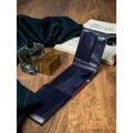 Herren Leder-Geldbörse Rovicky 323-RBA-D/7023 blau-rot