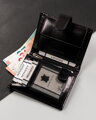 Herren-Lederbrieftasche schwarz RV-8191L-AAX