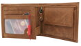 Geschenkset Lederbrieftasche und Schlüsselanhänger in der Farbe Braun PTN SET-M-N994-CHM