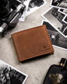Geschenkset Lederbrieftasche und Schlüsselanhänger in der Farbe Braun PTN SET-M-N994-CHM