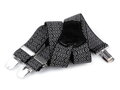 Herren Hosenträger Breite 3 cm Länge 120 cm 650352 Schwarz-Weiß