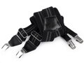 Herren Hosenträger Länge 120 cm Breite 4 cm Muster 650366 schwarz